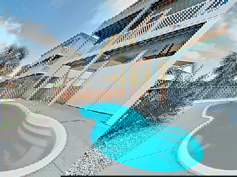 Expansive Beach Beauty W/ Private Pool & Balconies 5 Bedroom Home - thumb 0